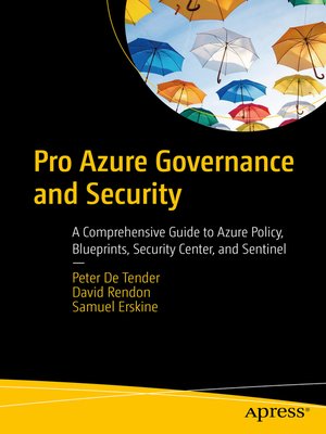 cover image of Pro Azure Governance and Security